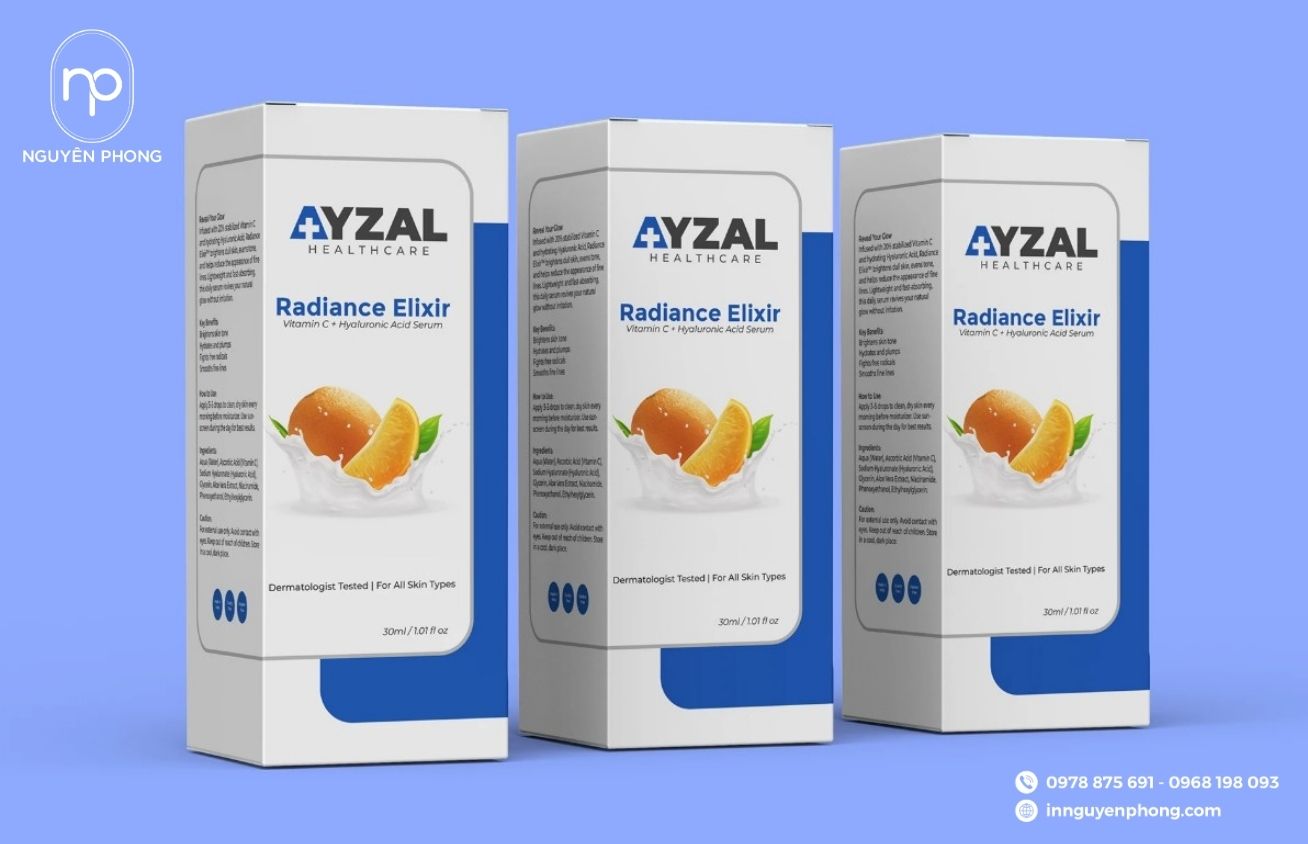 Logo y tế in trên hộp giấy đựng thuốc